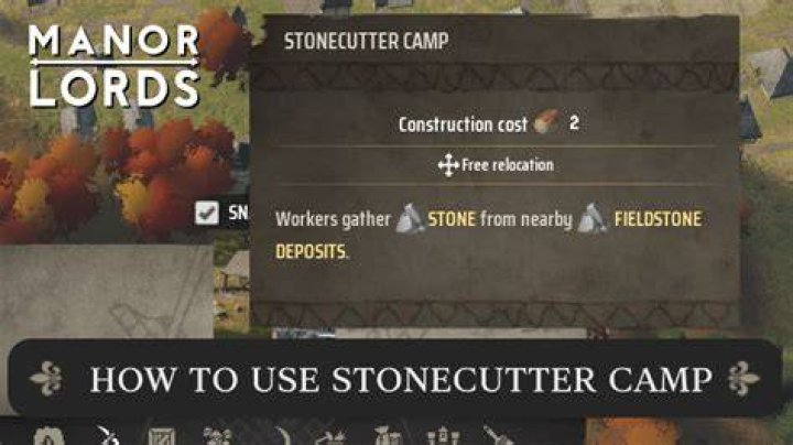 Mastering The Art Of Resource Management: Manor Lords Placing Stone Cutter Camp