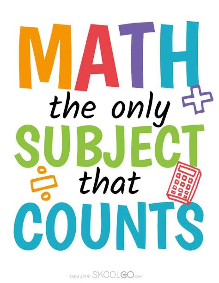 Math The Only Subject That Counts Funny Math Pun Digital Art by The