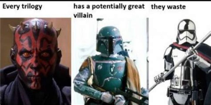 Maul, Boba, Phasma, unfortunate characters