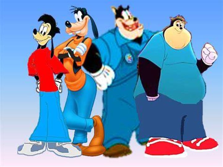 Max, PJ, Goofy, and Pete in An Extremely Goofy Movie