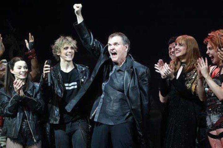 Meat Loaf joins the cast as a special guest as he visits the musical Bat Out Of Hell on Broadway at New York City Centre in 2019. Photo / Getty Images