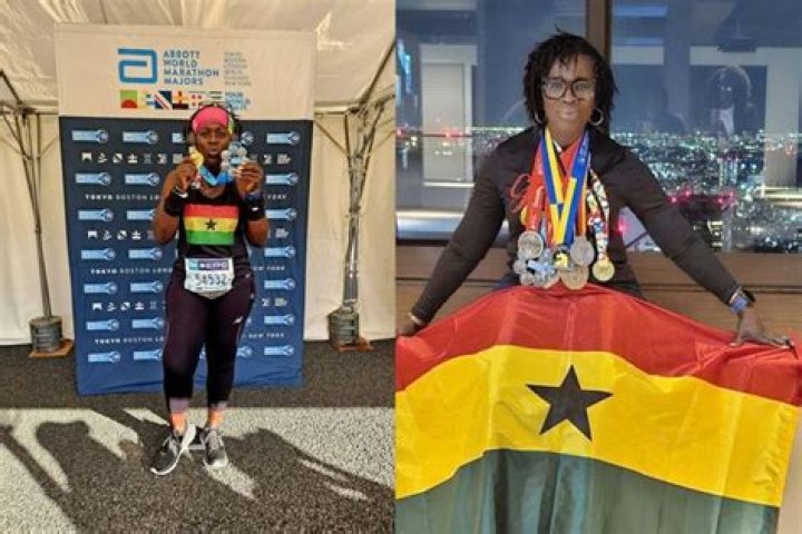 Meet 45 year old Ghanaian mom of 3 who has been walking with her knees for 43 years