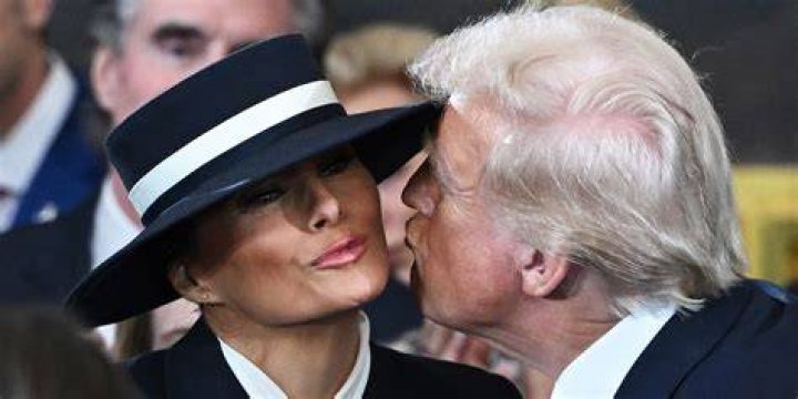 Melania and Donald Trump were born 23 years and 10 months apart. Photo / AP