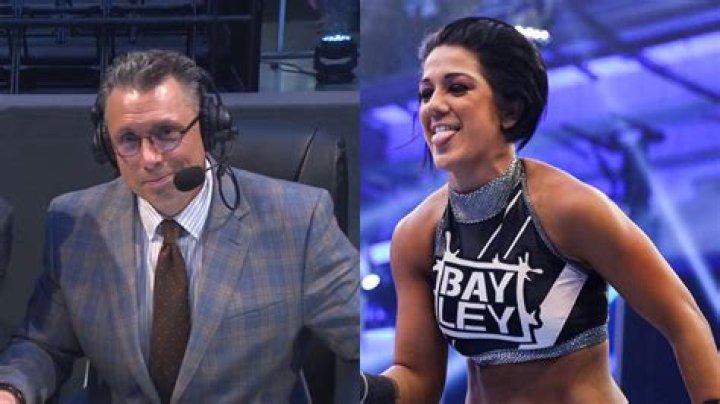 Michael Cole and Bayley