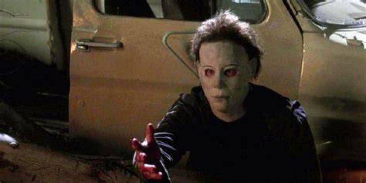 Michael Myers drives his thumb through a man's forehead in Halloween 4.
