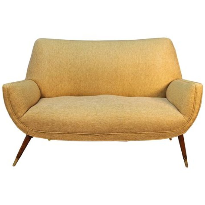 Mid Century Love Seat For Sale at 1stDibs