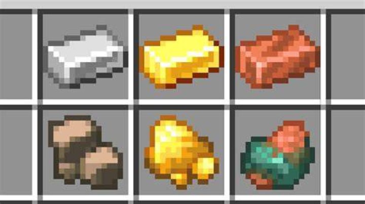 Minecraft New Raw Iron Gold