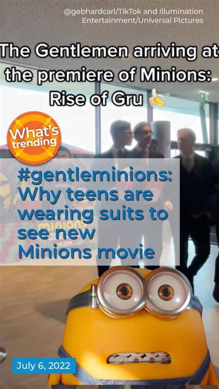 Minions Rise of Gru Sparks #GentleMinions Meme Craze Among Gen Z Males