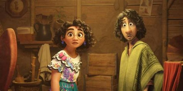 Mirabel & Brunco stare at something offscreen in Disney's Encanto.