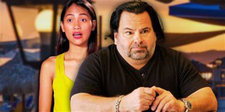 Montage of 90 Day Fiance's Karine Staehle looking serious