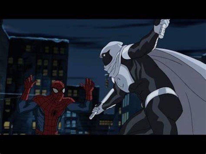 Moon Knight fights Spider-Man in Marvel Comics.