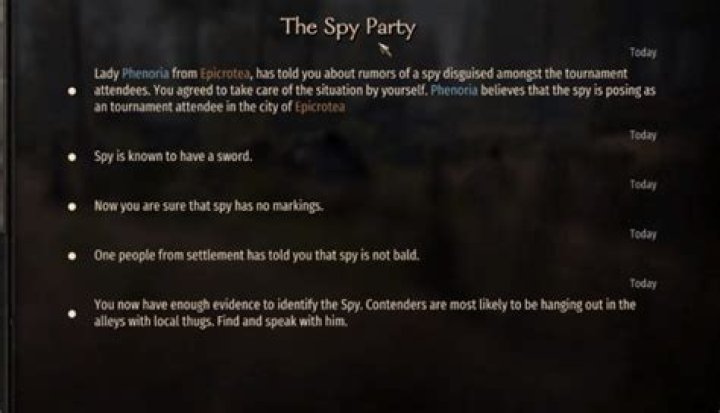 Mount and Blade 2: Bannerlord - Spy Party quest guide