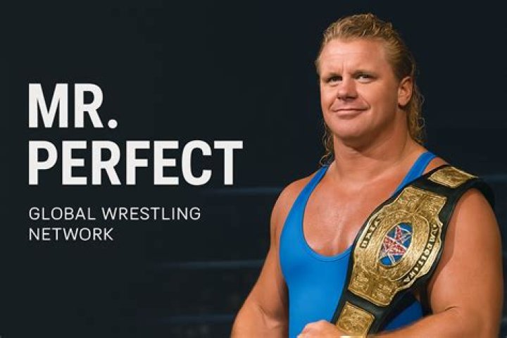 Mr. Perfect wearing the WWE Intercontinental Championship.&nbsp;