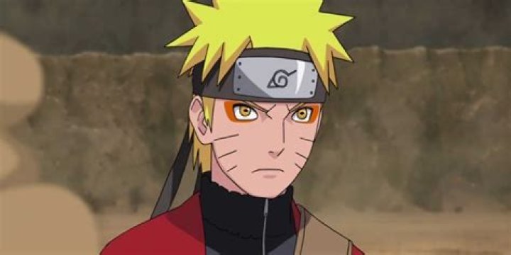 Naruto has orange around his eyes to indicate Sage Mode in Naruto Shippuden
