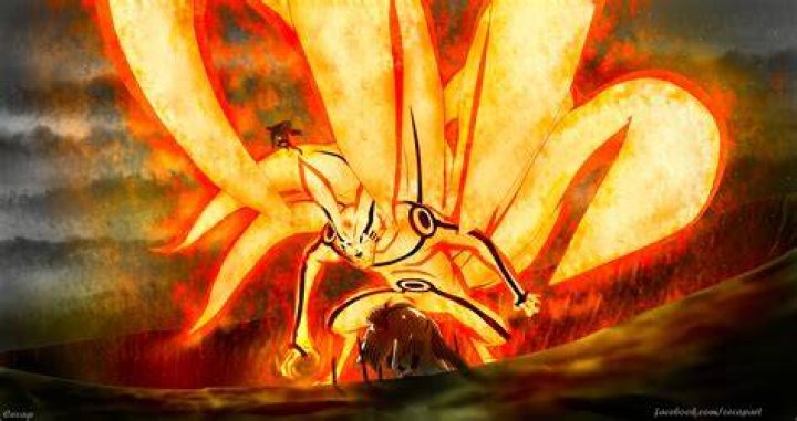 Naruto in Nine Tails Chakra Mode in Naruto Shippuden