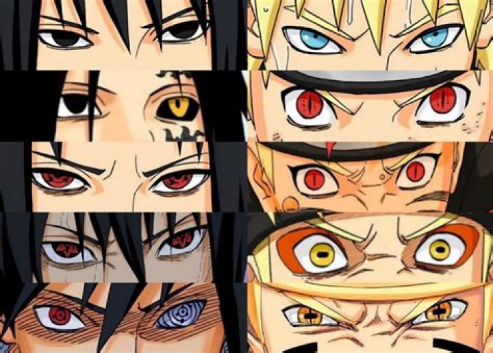 Naruto sees his eyes change after gaining chakra from the Sage of Six Paths in Naruto Shippuden