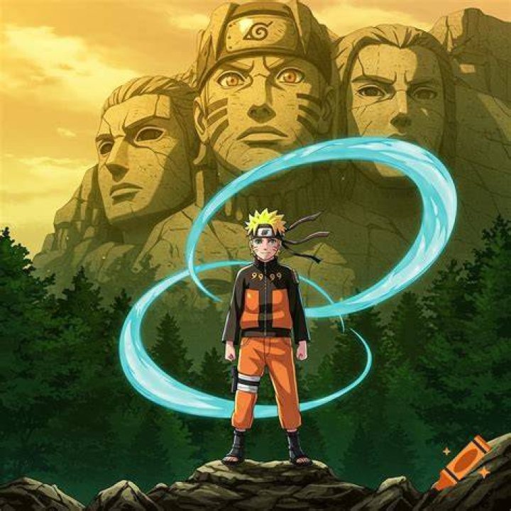 Naruto surrounded by his truth-seeking balls