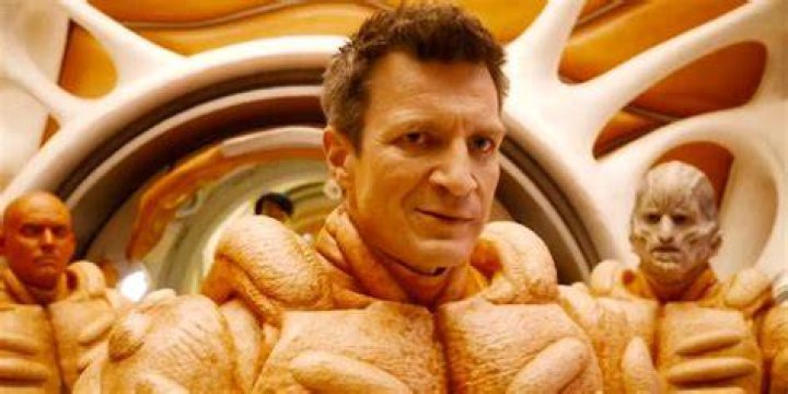 Nathan Fillion as Master Karja in Guardians of the Galaxy Vol 3