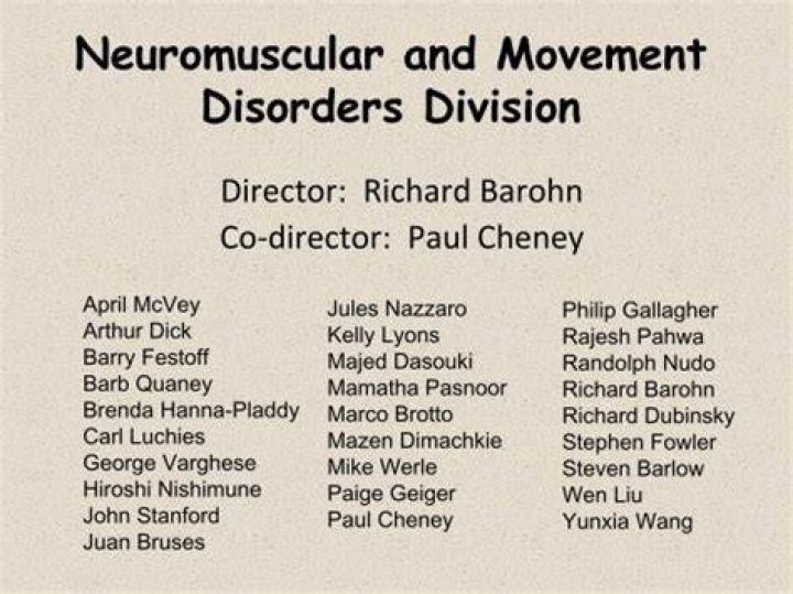 Neuromuscular & Movement Disorders Division