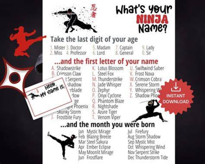 Ninja Name: The Art Of Choosing Your Perfect Ninja Identity