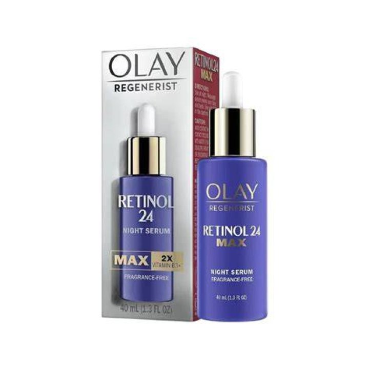 Olay Regenerist MAX Retinol 24 Night Serum with Vitamin B3, Fragrance Free 1.3 oz