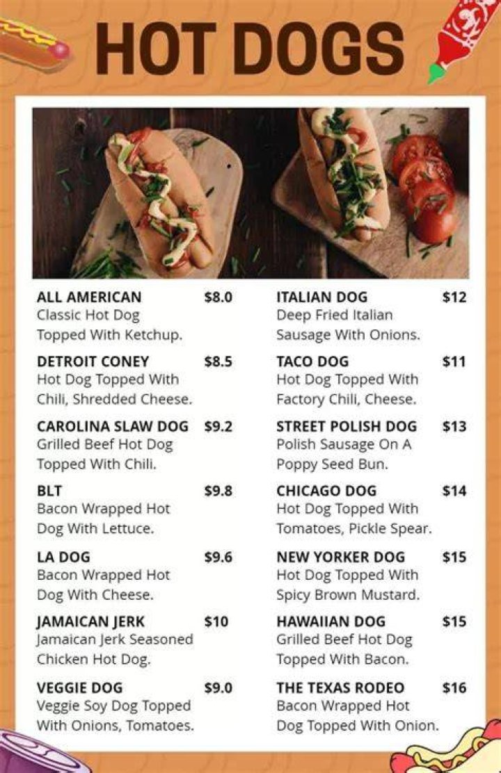 Online Menu of Hot Dog Heaven Restaurant, Fort Lauderdale, Florida