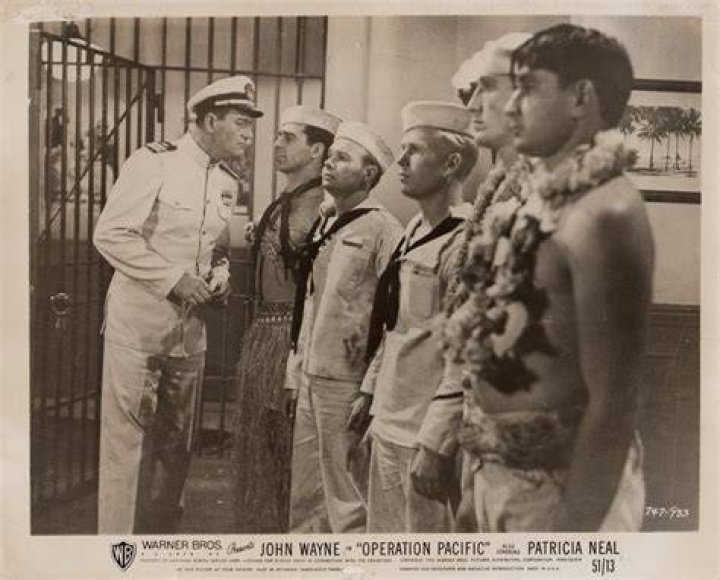Operation Pacific scene on a sub with John Wayne