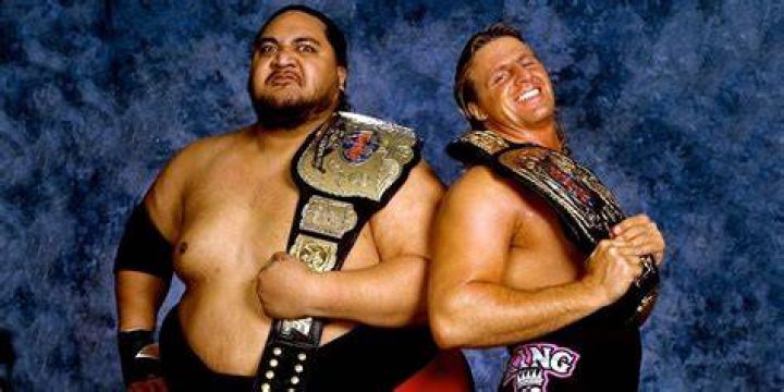 Owen Hart & Yokozuna WWF Tag Team Champions Cropped