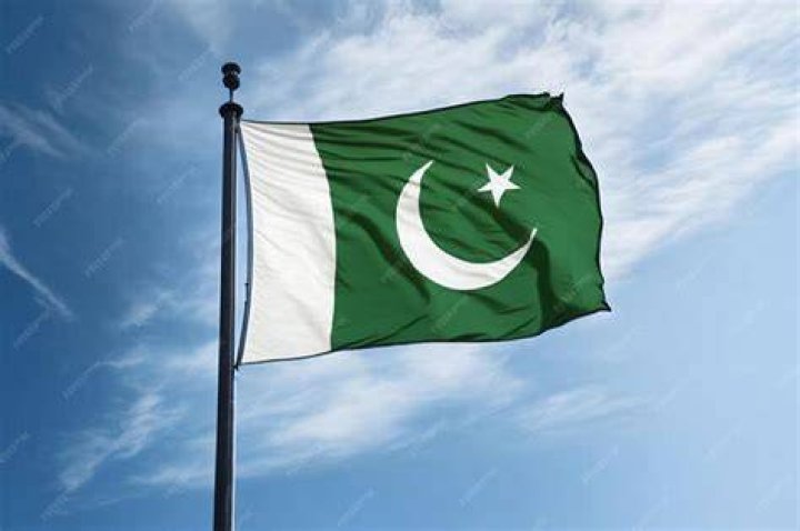 Pakistani flag waving on Craiyon