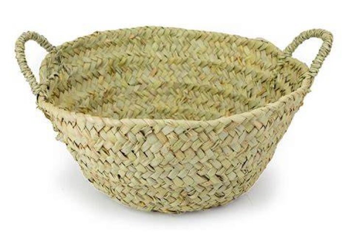 Palm Leaf Floor Basket