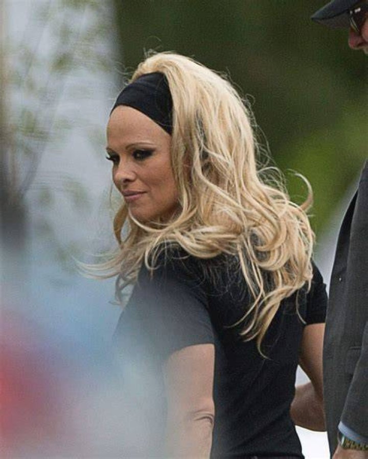 Pamela Anderson on the set of Baywatch in 1992. Photo / Getty Images
