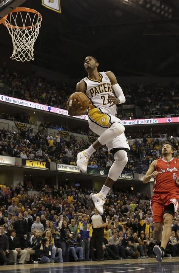 Paul George dunk Indiana Pacers