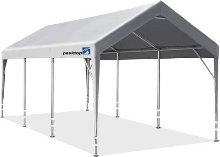 Peaktop Outdoor Upgraded Heavy Duty Carport