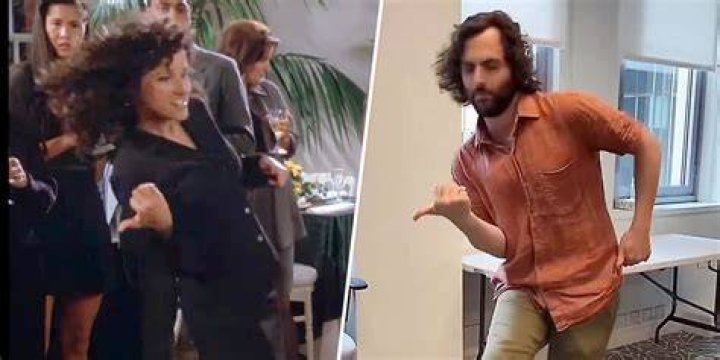 Penn Badgley Does the 'Seinfeld' Elaine Dance Front of Julia Louis-Dreyfus