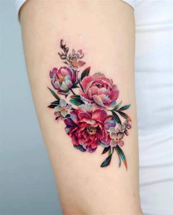 Peony Flower Tattoo