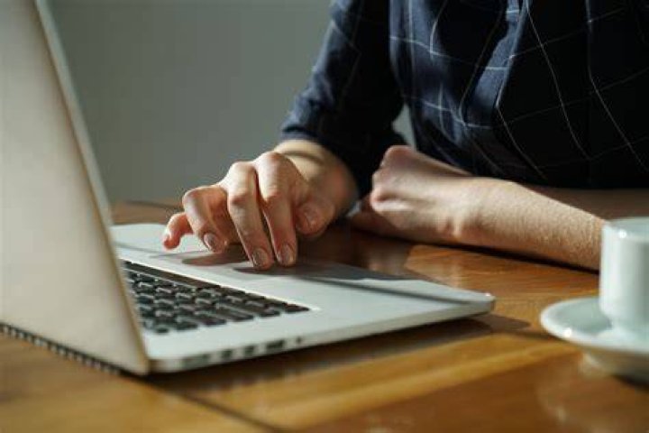 Person using laptop