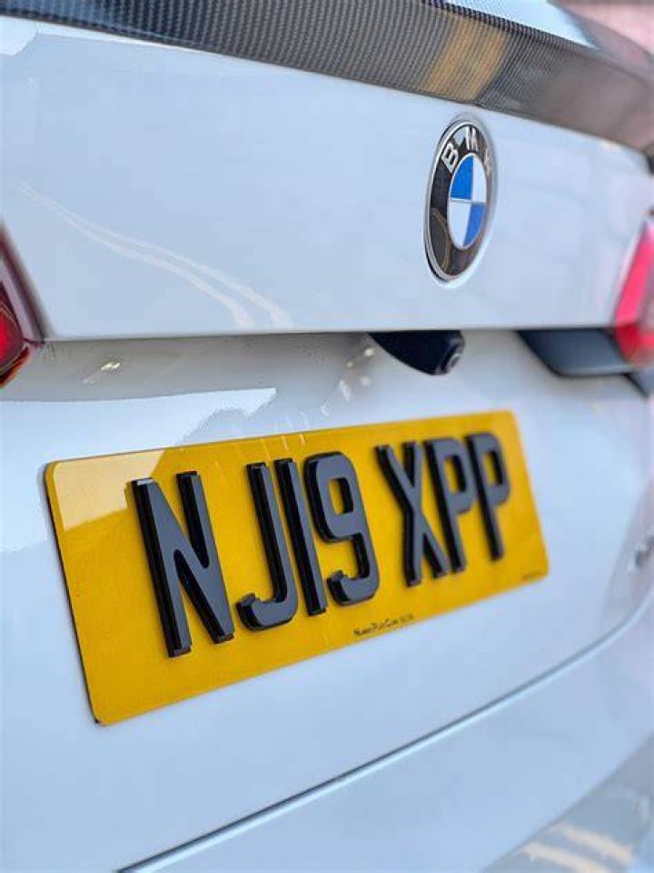 Personalized number plates