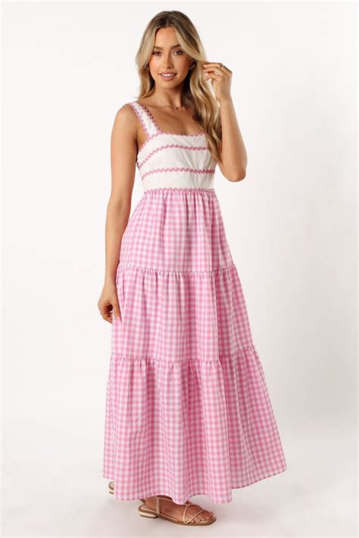 Petal & Pup Rebecca Contrast Midi Dress