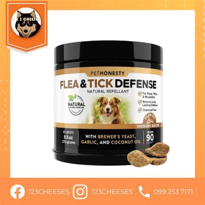 PetHonesty Flea & Tick Defense Supplement - Natural Flea and Tick Soft Chew for Dogs