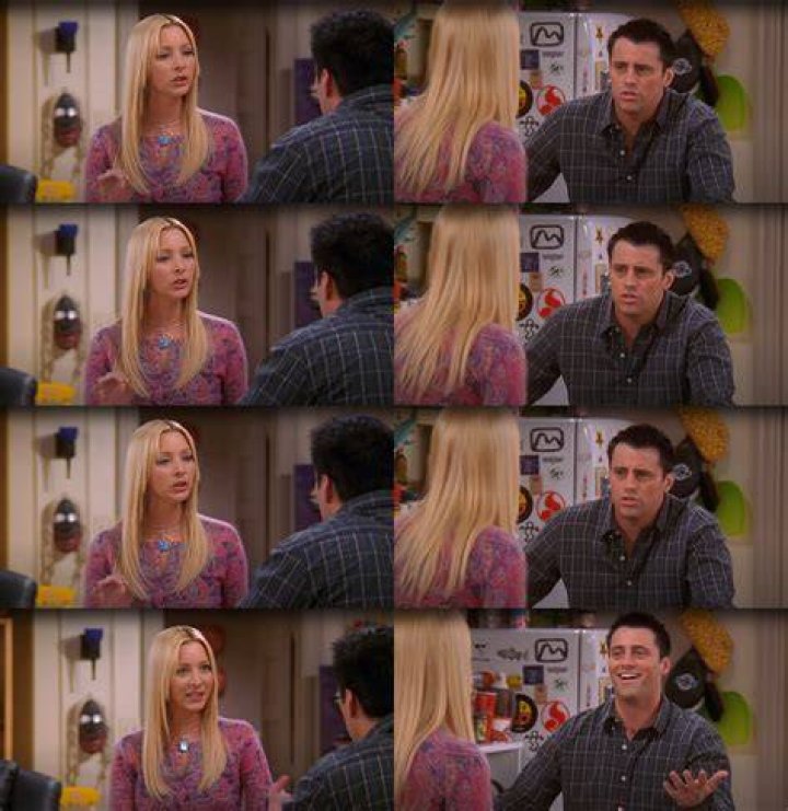 Phoebe and Joey appear confused in Friends