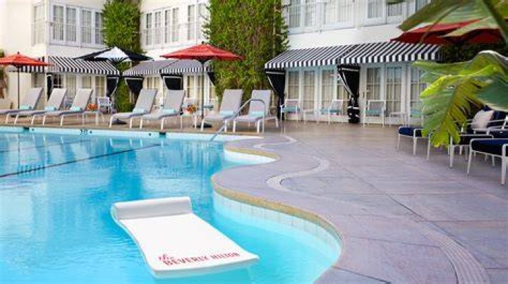 Pool at the Beverly HIlton.