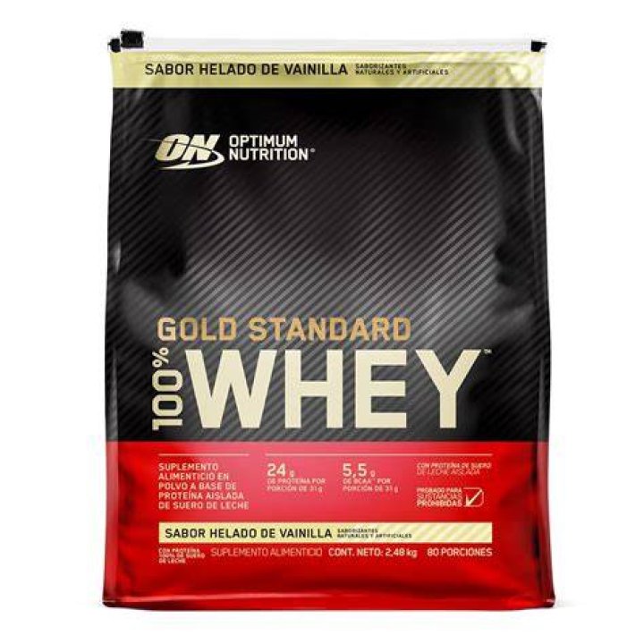 Proteína en polvo Gold Standard 100% Whey de Optimum Nutrition Proteína en polvo Gold Standard 100% Whey de Optimum Nutrition