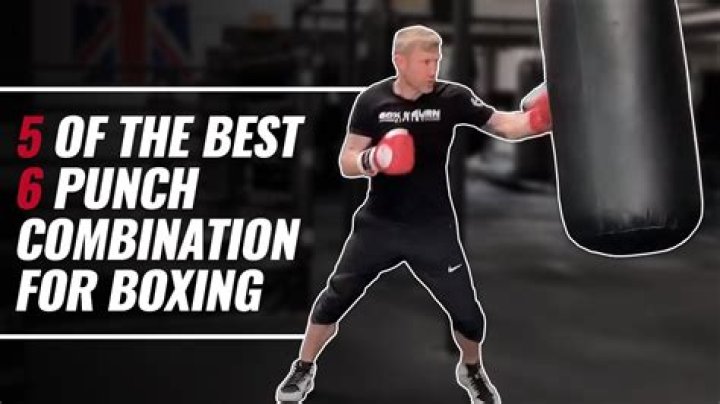 Quick combination of boxing punches