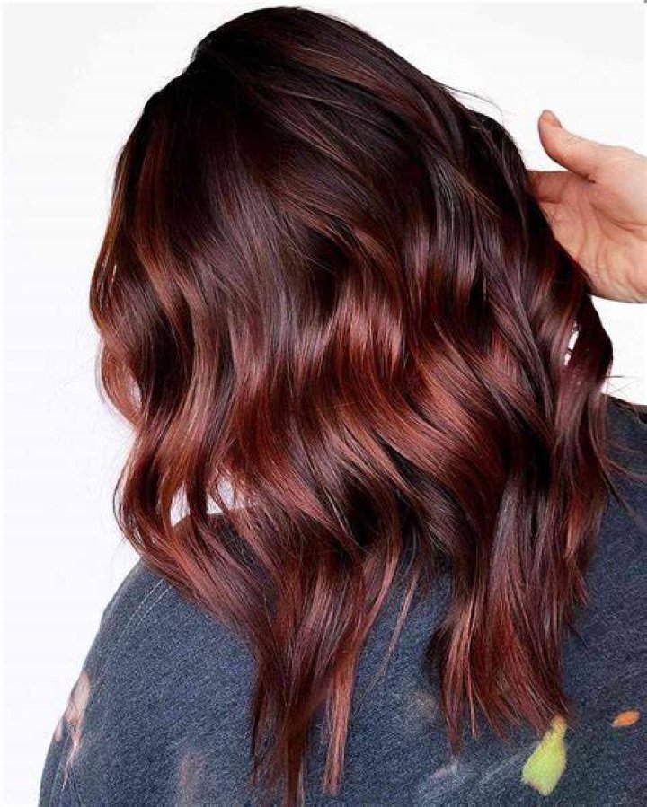Radiant Highlights For Dark Reddish Brown Hair