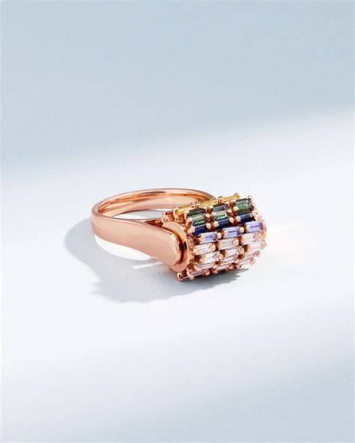 Rainbow Sapphire Spinner Ring Rainbow Sapphire Spinner Ring