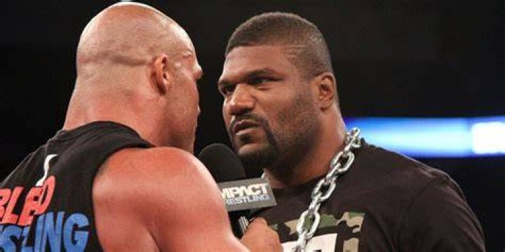 Rampage Jackson and Kurt Angle in TNA