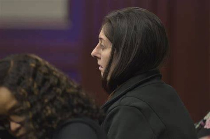 Rayne Perrywinkle, second left, the mother of Cherish Perrywinkle reacts to the first verdict of guilty in Donald Smith's trial. Photo / AP