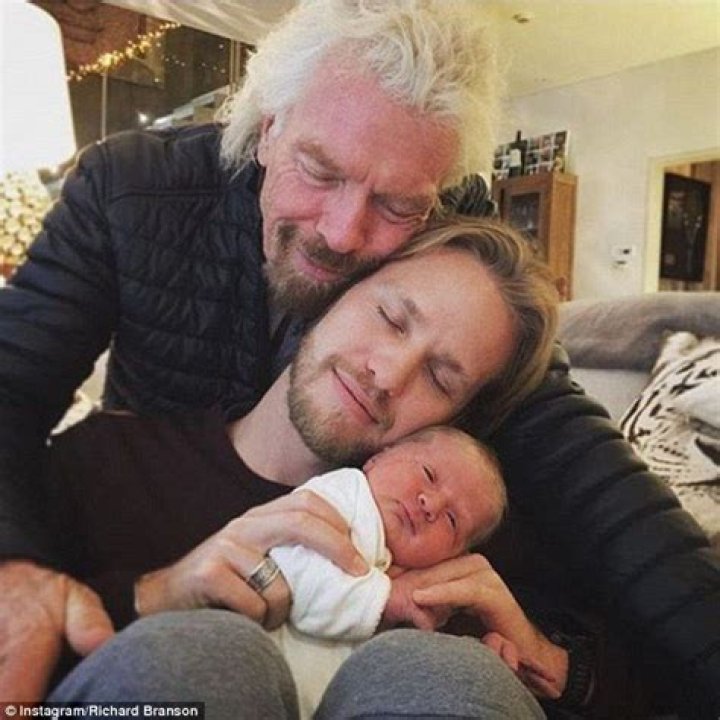 Richard Branson Grandchild Meet Bluey Rafe Richard Branson