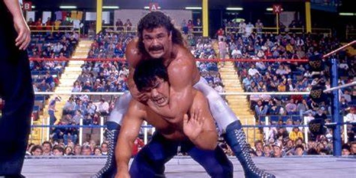 Rick Rude v Ricky Steamboat Beach Blast 1992 Cropped