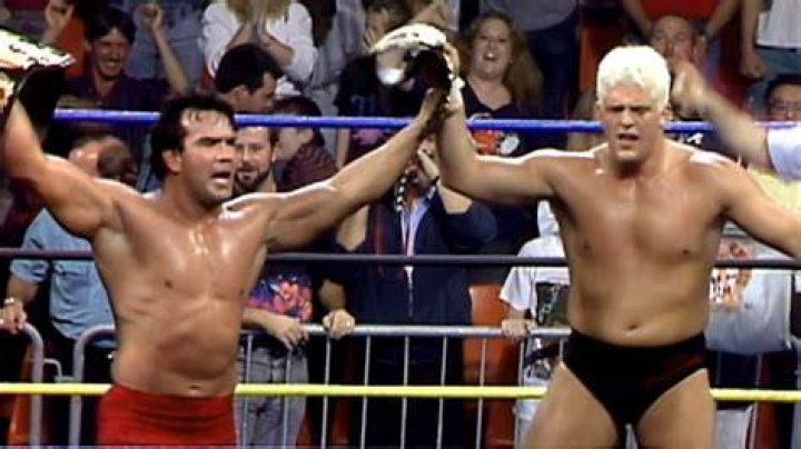 Ricky Steamboat & Dustin Rhodes vs. The Enforcers (WCW Clash of the Champions 17, 11/19/1991) - 8.35